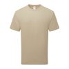 Organikus pamutfonalból készült férfi rövid ujjú póló, Fruit of the Loom FN79, Desert Sand-L