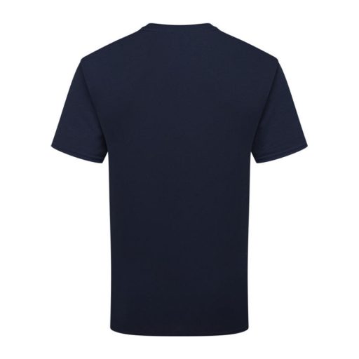 Organikus pamutfonalból készült férfi rövid ujjú póló, Fruit of the Loom FN79, Deep Navy-S