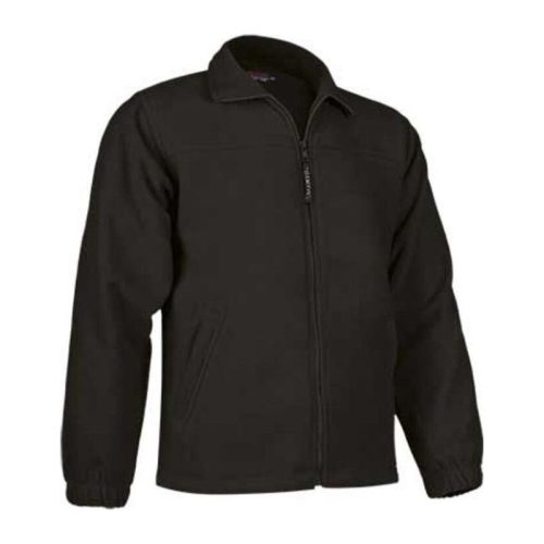 Valento DAKOTA, cipzáros unisex polár pulóver, Black-S