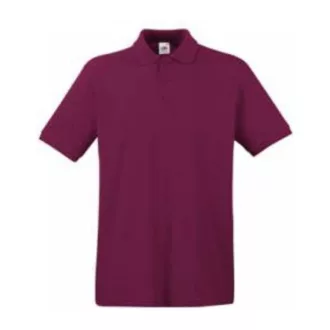   Fruit of the Loom FU21 galléros piké póló, PREMIUM POLO, Burgundy