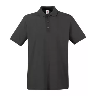   Fruit of the Loom FU21 galléros piké póló, PREMIUM POLO, Graphite