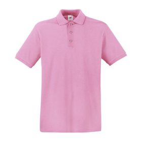   Fruit of the Loom FU21 galléros piké póló, PREMIUM POLO, Light Pink - M