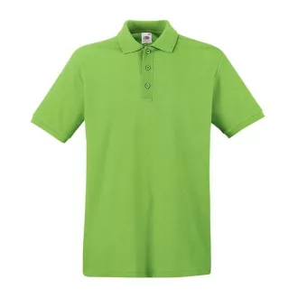   Fruit of the Loom FU21 galléros piké póló, PREMIUM POLO, Lime