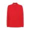 Fruit of the Loom FU24 hosszú ujjú galléros piké póló, PREMIUM LONG SLEEVE POLO, Red