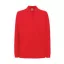Fruit of the Loom FU24 hosszú ujjú galléros piké póló, PREMIUM LONG SLEEVE POLO, Red - 2XL