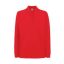 Fruit of the Loom FU24 hosszú ujjú galléros piké póló, PREMIUM LONG SLEEVE POLO, Red - 3XL