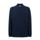 Fruit of the Loom FU24 hosszú ujjú galléros piké póló, PREMIUM LONG SLEEVE POLO, Deep Navy - L