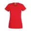 Fruit of the Loom FU78 Női környakas póló, LADY-FIT VALUEWEIGHT T, Red - S