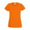 Fruit of the Loom FU78 Női környakas póló, LADY-FIT VALUEWEIGHT T, Orange - S