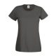 Fruit of the Loom FU78 Női környakas póló, LADY-FIT VALUEWEIGHT T, Light Graphite