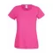 Fruit of the Loom FU78 Női környakas póló, LADY-FIT VALUEWEIGHT T, Fuchsia - S