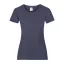 Fruit of the Loom FU78 Női környakas póló, LADY-FIT VALUEWEIGHT T, Vintage Heather Navy