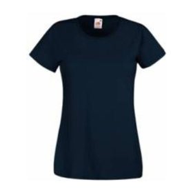   Fruit of the Loom FU78 Női környakas póló, LADY-FIT VALUEWEIGHT T, Deep Navy - S