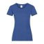 Fruit of the Loom FU78 Női környakas póló, LADY-FIT VALUEWEIGHT T, Retro Heather Royal - S