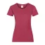 Fruit of the Loom FU78 Női környakas póló, LADY-FIT VALUEWEIGHT T, Vintage Heather Red - L