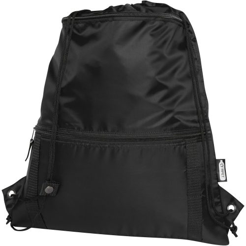 Adventure újrahasznosított tornazsák, 9L, fekete