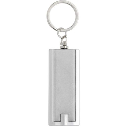 Világítós LED kulcstartó, ezüst