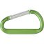 Karabiner kulcstartó, világoszöld