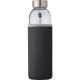 Üvegpalack neoprén tokban, 500 ml, fekete