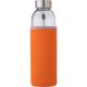 Üvegpalack neoprén tokban, 500 ml, narancs
