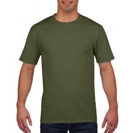 Gildan prémium pamut póló, katonaizöld R