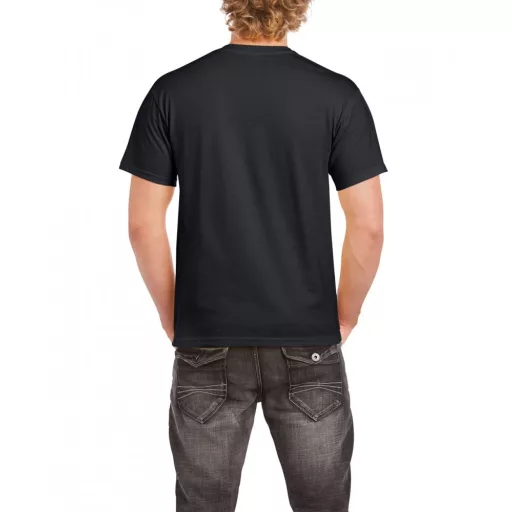 Rövid ujjú klasszikus szabású póló, Gildan GI5000, Black-5XL