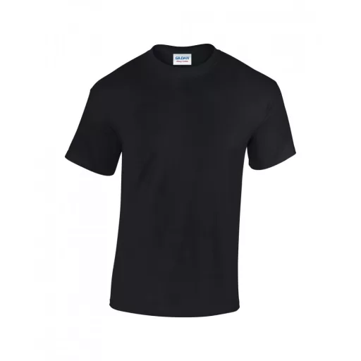Rövid ujjú klasszikus szabású póló, Gildan GI5000, Black-L