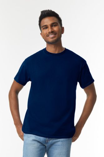 Rövid ujjú klasszikus szabású póló, Gildan GI5000, Navy-2XL