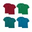 4X2 db-os, antikolt színű pólócsomag Gildan kereknyakú póló, antikolt cherry red,-irish green,-jade dome,-sapphire