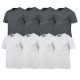 8 db-os csomagban Gildan kereknyakú pamut póló, charcoal-fehér-4XL