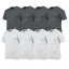 8 db-os csomagban Gildan kereknyakú pamut póló, charcoal-fehér-5XL