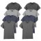 8 db-os, 4 színes csomagban Gildan kereknyakú póló, Charcoal, Sport Grey, Dark Heather, Graphite Heather-3XL