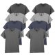 8 db-os, 4 színes csomagban Gildan kereknyakú póló, Charcoal, Sport Grey, Dark Heather, Graphite Heather-5XL