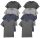 8 db-os, 4 színes csomagban Gildan kereknyakú póló, Charcoal, Sport Grey, Dark Heather, Graphite Heather-L