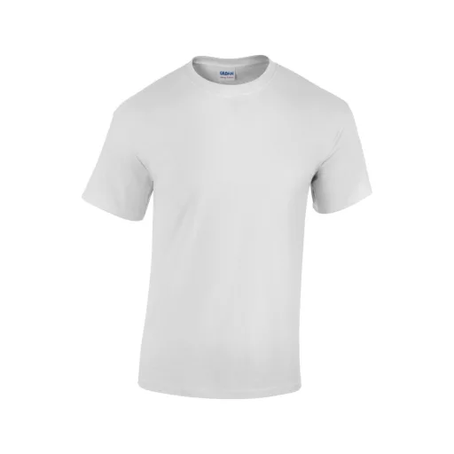 Rövid ujjú klasszikus szabású póló, Gildan GI5000, White-3XL