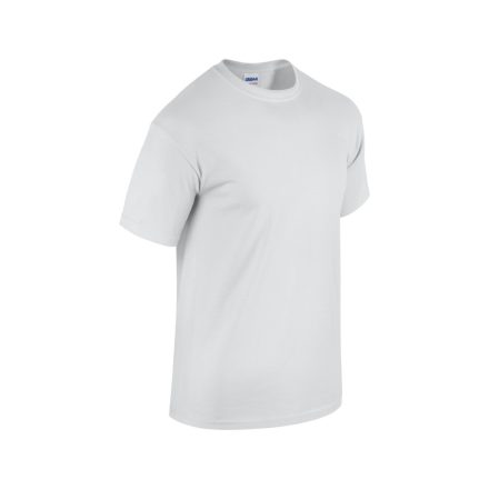 Rövid ujjú klasszikus szabású póló, Gildan GI5000, White-XL