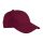 Valento TORONTO, 6 paneles pamut baseballsapka, Mahogany Garnet-Adult