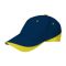 Valento TUXTON, kétszínű, 6 paneles pamut baseballsapka, Orion Navy Blue-Adult