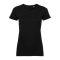 RUSSELL 108F biopamut Női rövid ujjú póló, Black-M