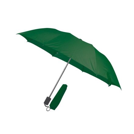 Összecsukható, teleszkópos  esernyő, sötétzöld