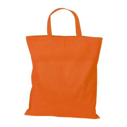 M-Collection színes, rövid fülű oeko-tex pamut vászontáska,140g, Narancssárga