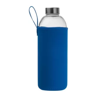 Üveg ivópalack neoprén tokban, 1000 ml, Kék