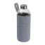 Üveg ivópalack neoprén tokban, 1000 ml, Szürke