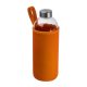 Üveg ivópalack neoprén tokban, 1000 ml, Narancssárga