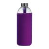 Üveg ivópalack neoprén tokban, 1000 ml, Lila