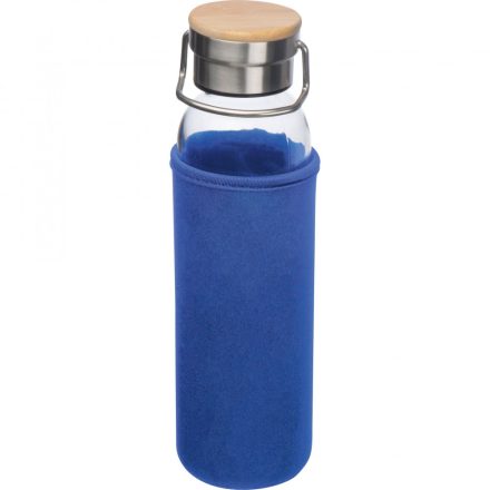 Üveg ivópalack neoprén tokban, Kék