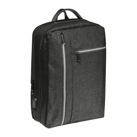 M-Collection vízálló laptop hátizsák, Fekete