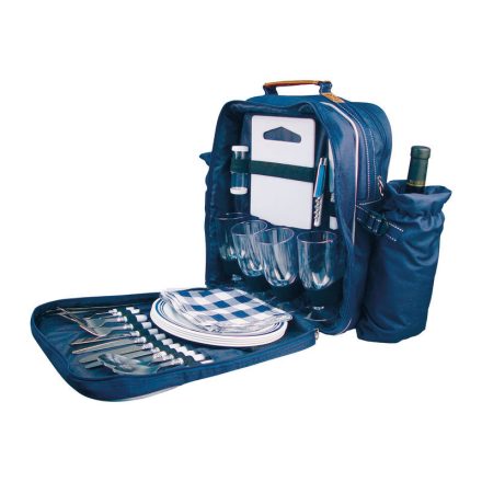 M-Collection strapabíró piknik hátizsák, Kék