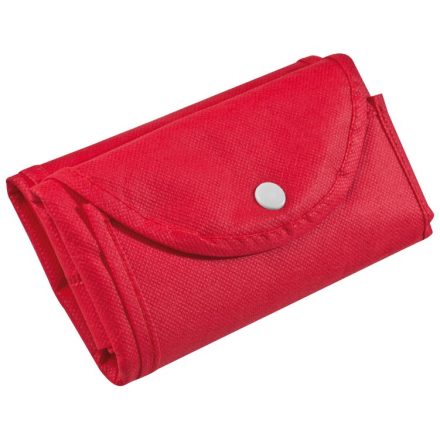 Összehajtható nem szőtt bevásárló táska, piros