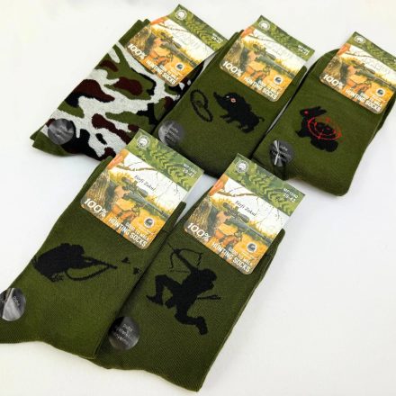 Mr.Pamut férfi pamut vadász zokni, 5 páras csomagban, 39-42